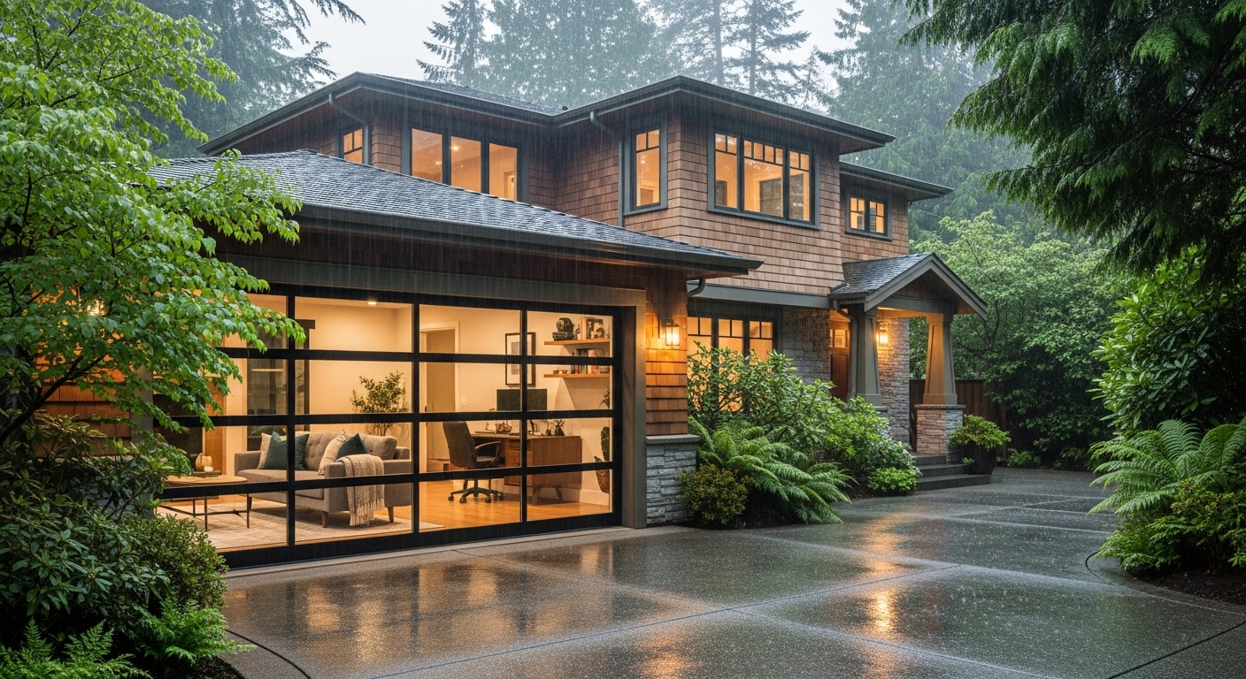 Vancouver garage conversion to home office